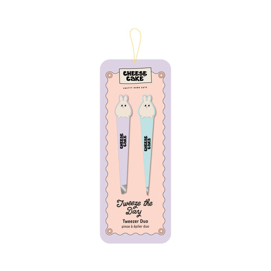 2pc Tweeze The Day Bunny Tweezer Duo - Purple & Blue