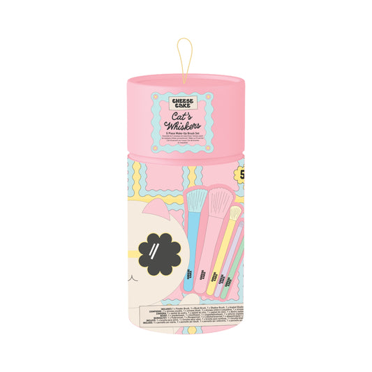 6pc Cat's Whiskers Beauty Makeup Brushes Set - Pastels